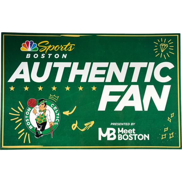 Boston Celtics 05/2025 Authentic Fan Poster Different Here Battle for Banner 18 - Picture 2 of 6